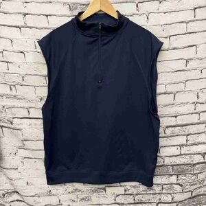 Women's Navy Sleeveless Jacket